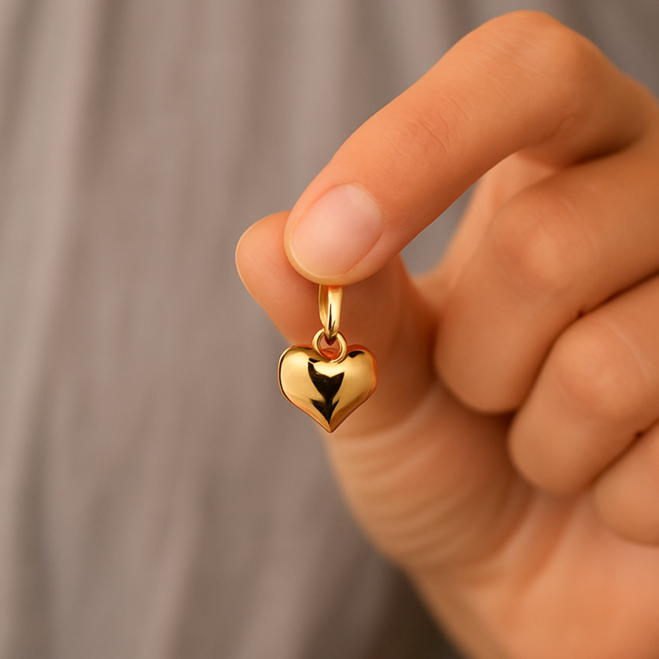 Bombeli Kalp Kolye Ucu (M)