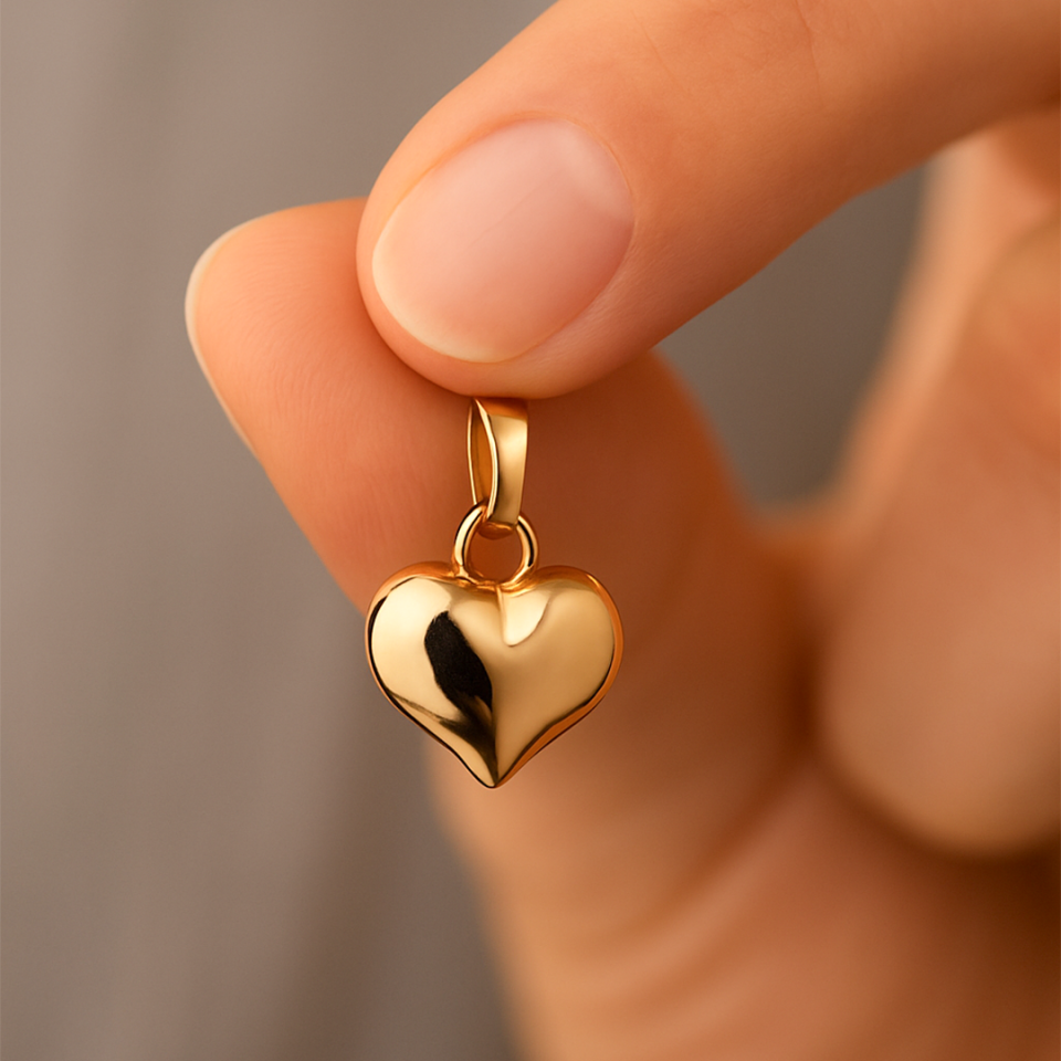 Bombeli Kalp Kolye Ucu (M)