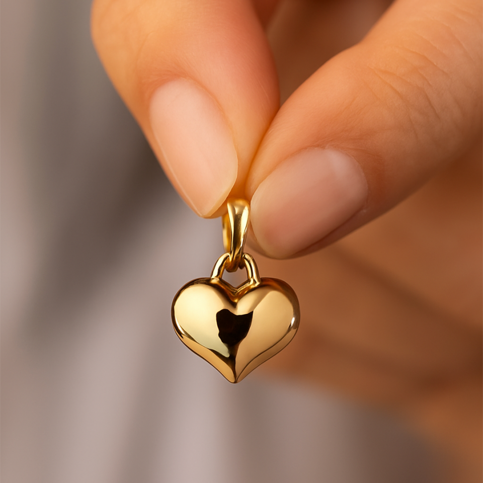 Bombeli Kalp Kolye Ucu (M)