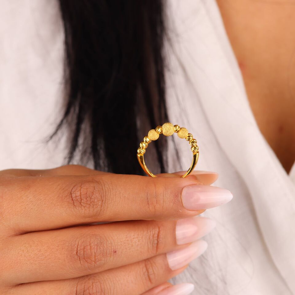 Tek Sıra Simli Dorika Yüzük