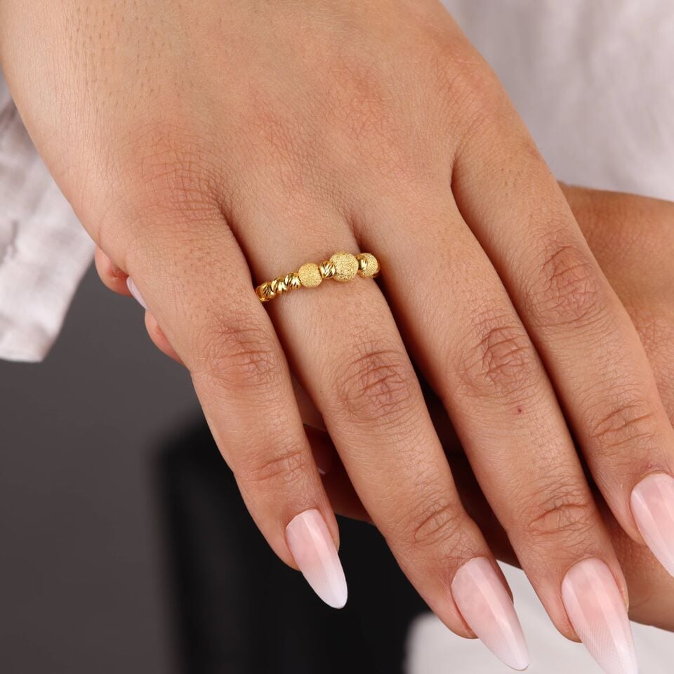 Tek Sıra Simli Dorika Yüzük