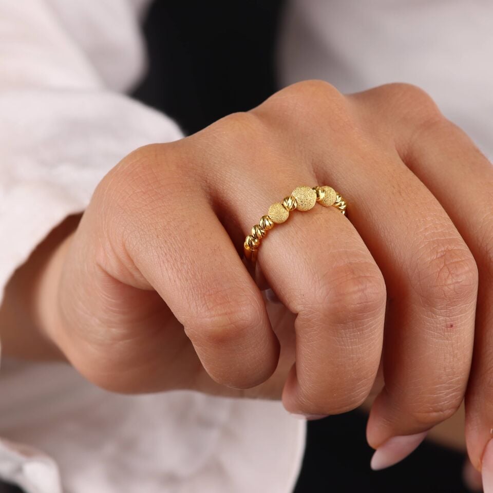 Tek Sıra Simli Dorika Yüzük