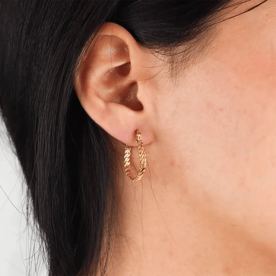 Üçlü Burma Halka Küpe XL