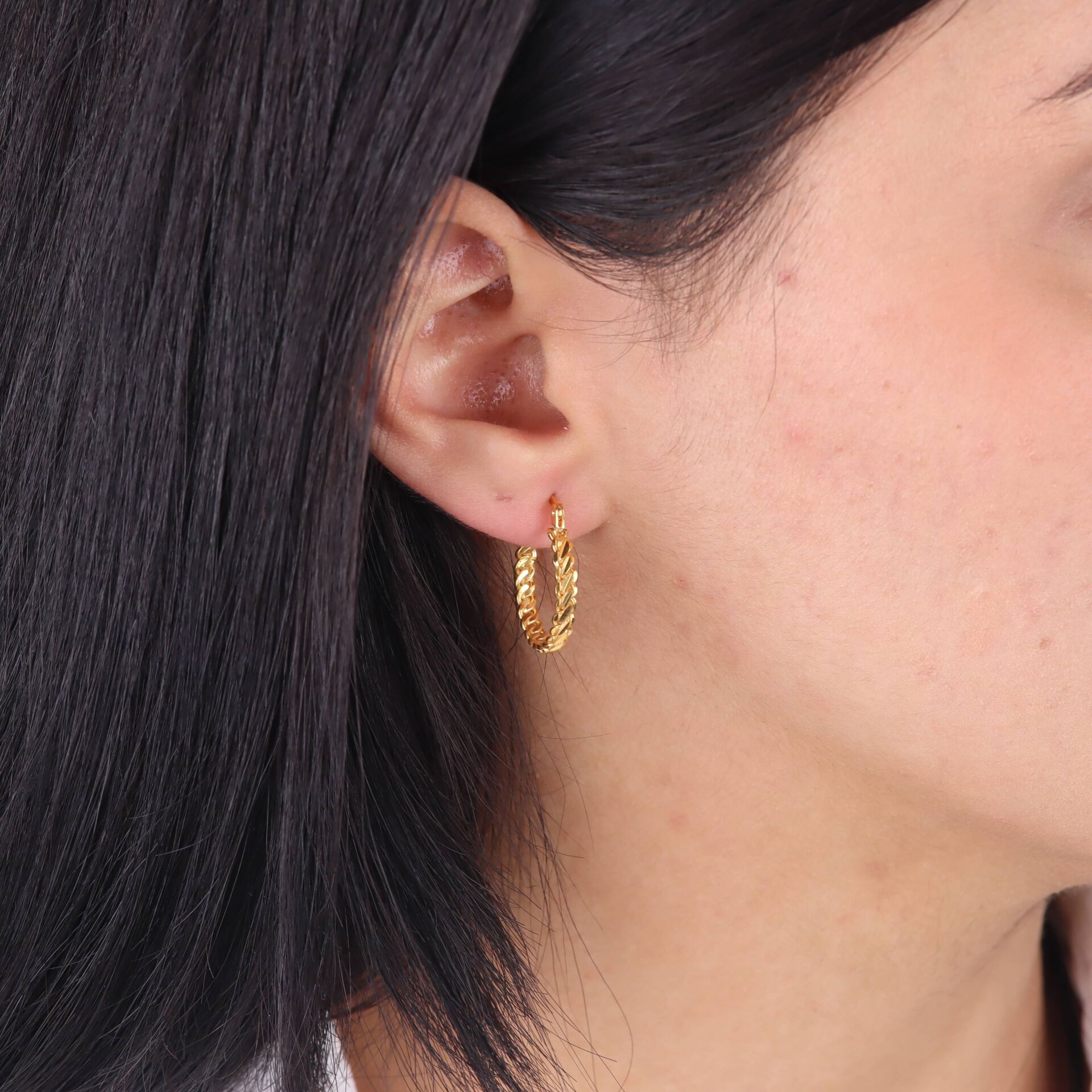 Üçlü Burma Halka Küpe M