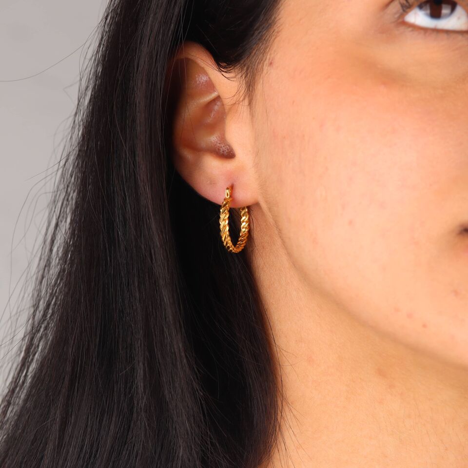 Üçlü Burma Halka Küpe M