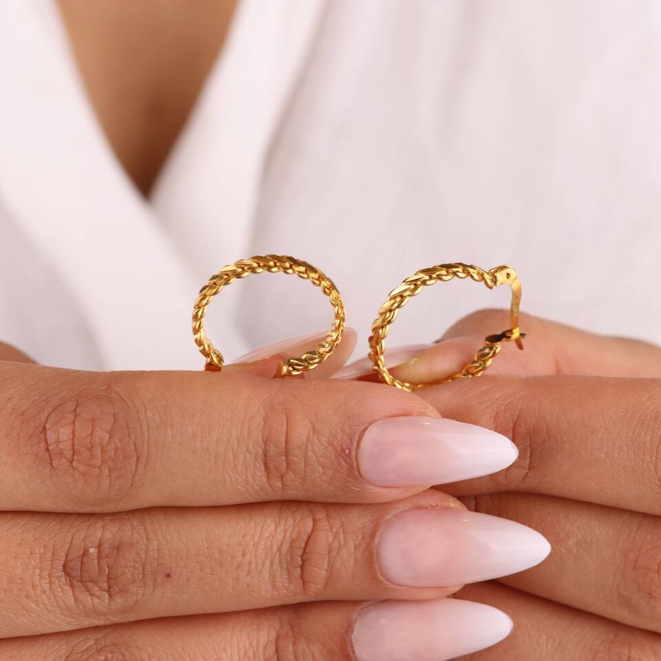 Üçlü Burma Halka Küpe M