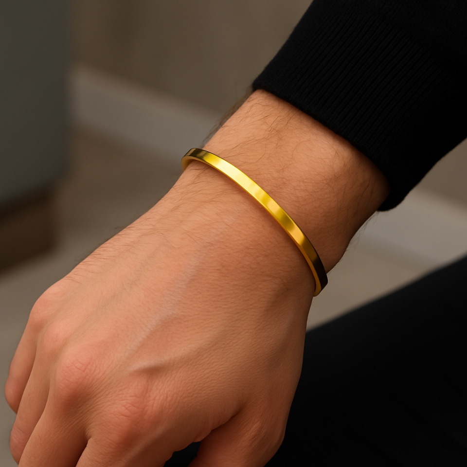 Gold Edition - Erkek Gümüş Kelepçe