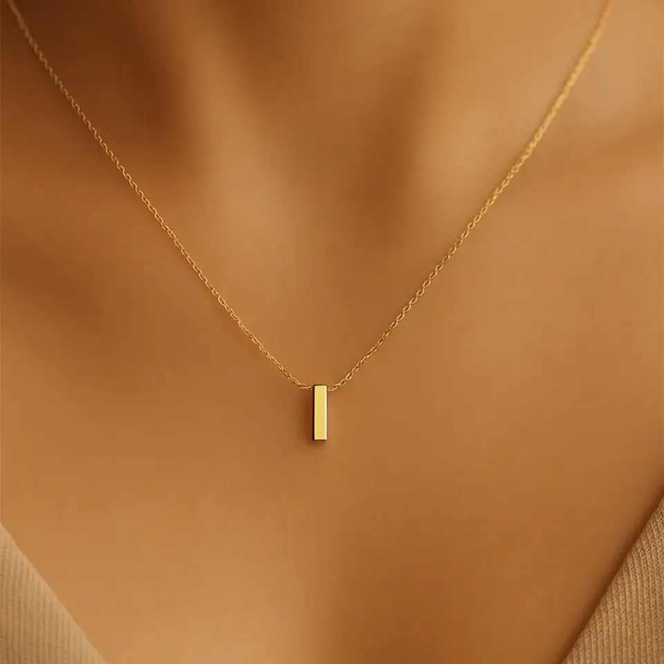 I Harfi Zincirli Küp Kolye