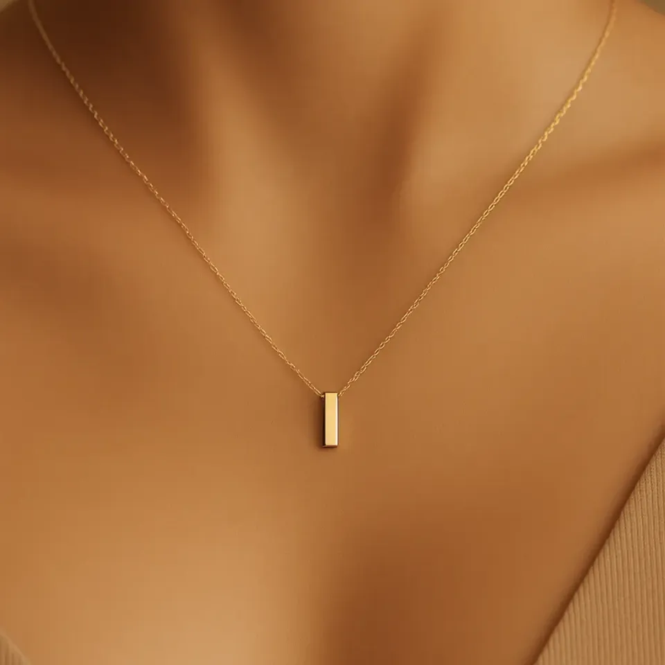 I Harfi Zincirli Küp Kolye