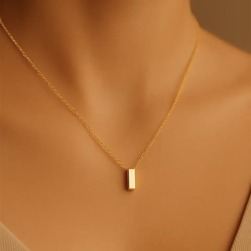 I Harfi Zincirli Küp Kolye