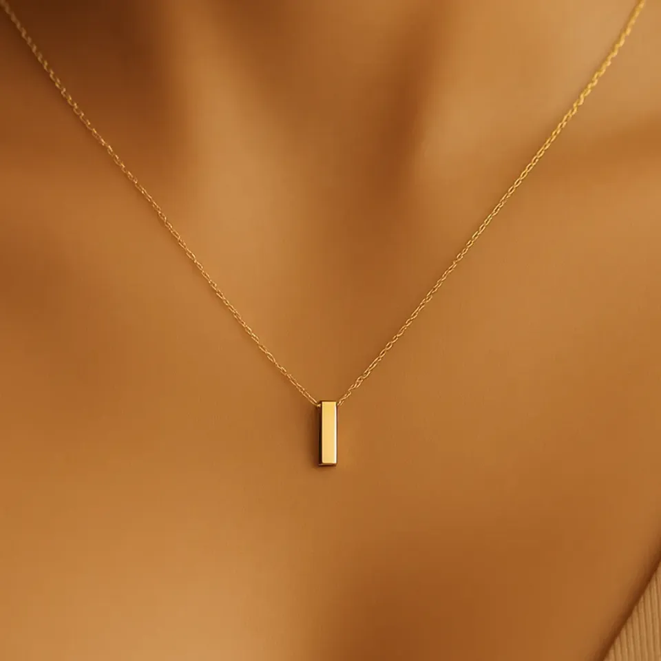 I Harfi Zincirli Küp Kolye