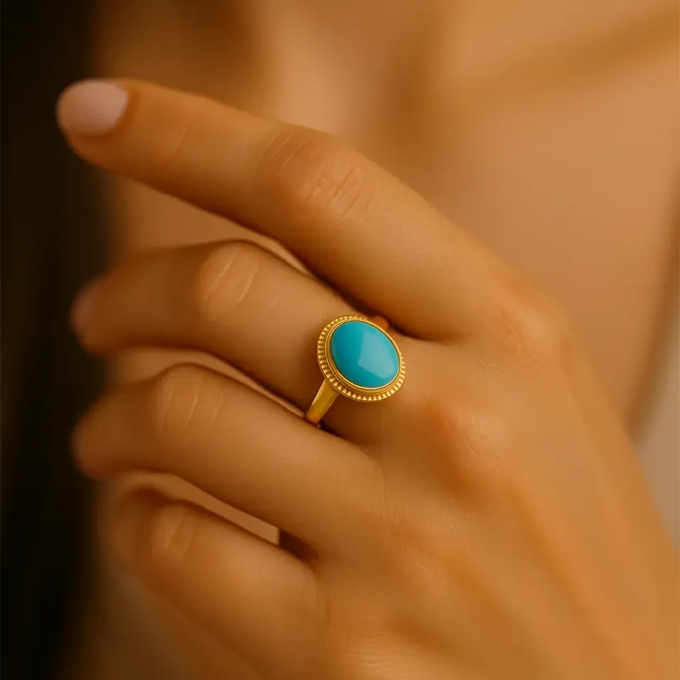 Firuze Taşlı Yüzük