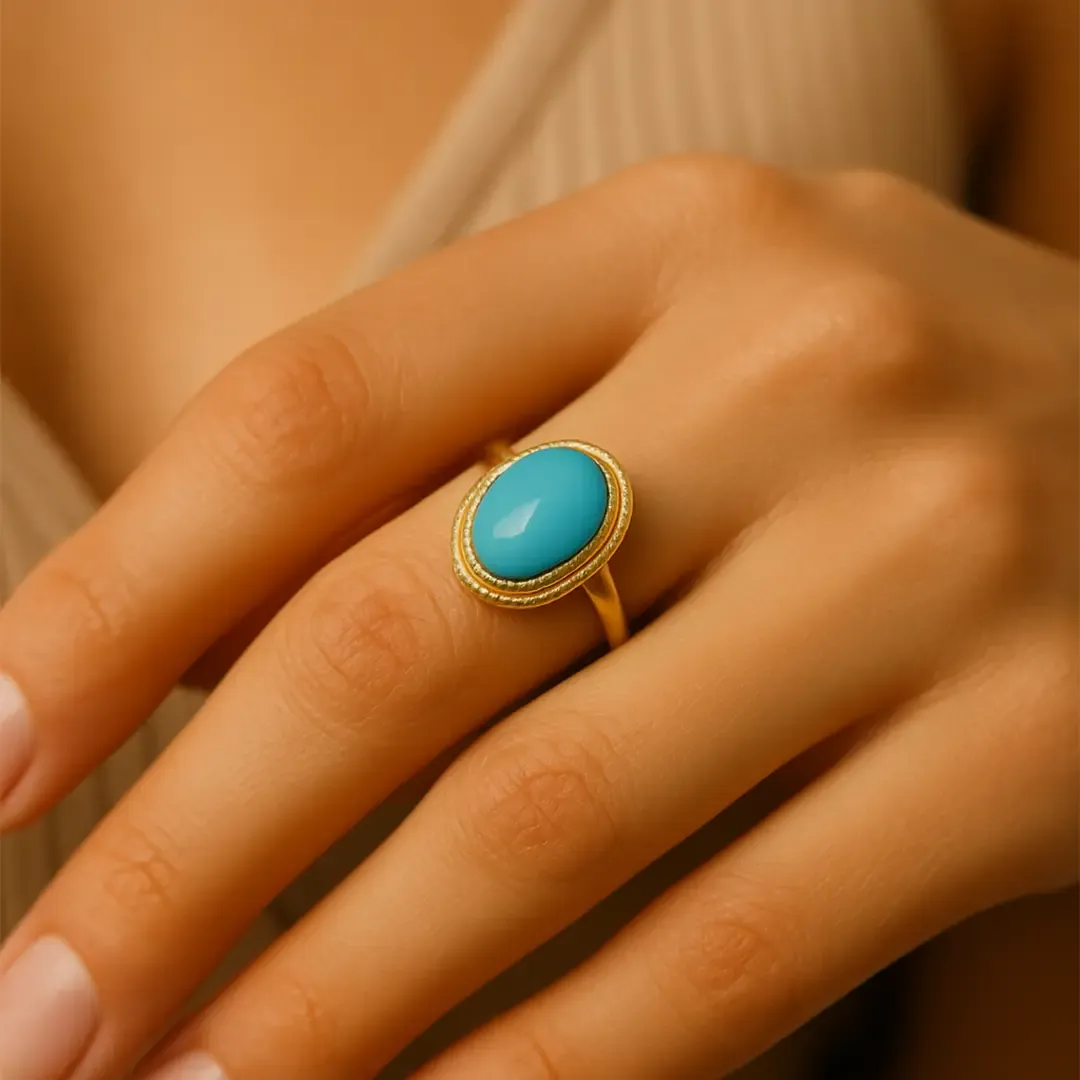 Firuze Taşlı Yüzük