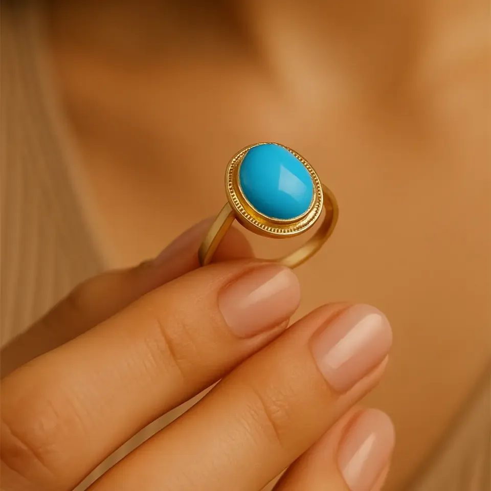 Firuze Taşlı Yüzük