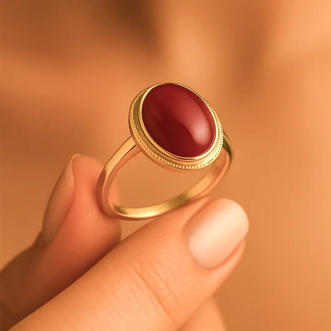 Akik Taşlı Yüzük