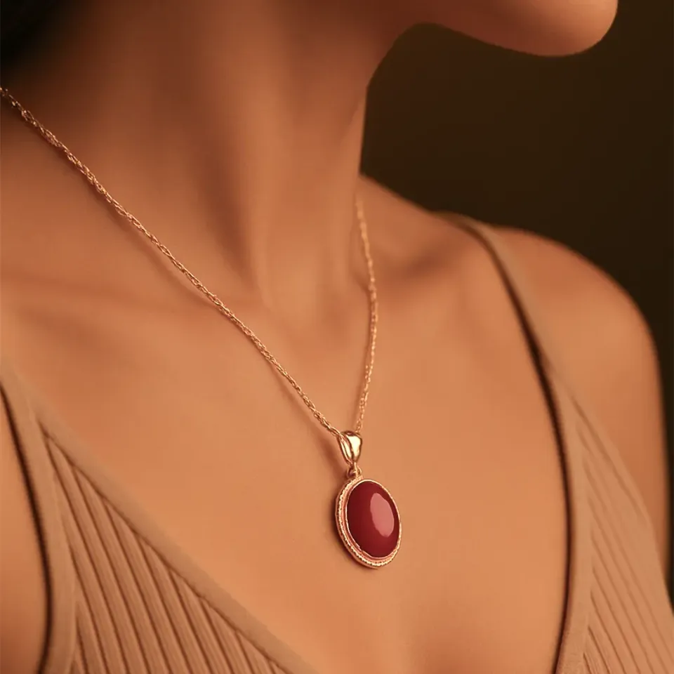 Akik Taşlı Üçlü Set