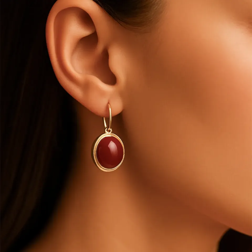 Akik Taşlı Üçlü Set