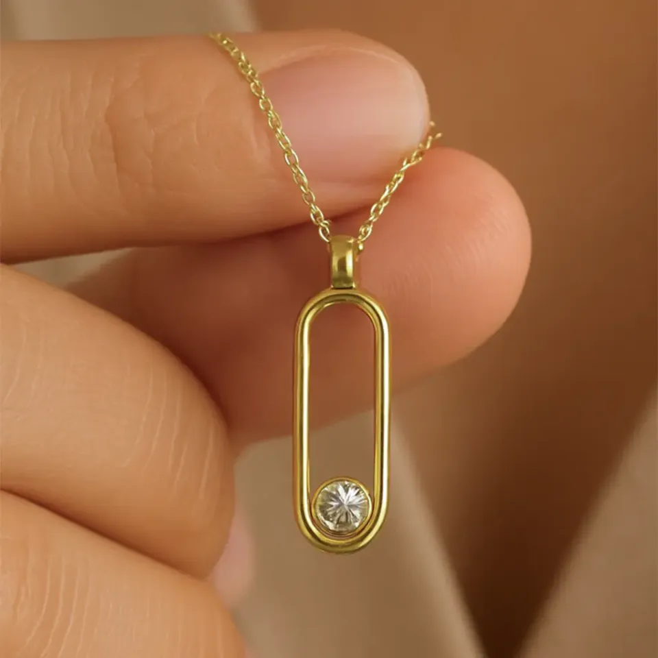 Mini Taşlı Kolye